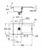 GROHE 31644AP0 évier K500 50-C 860 x 500 mm granit noir