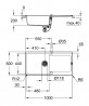 GROHE 31645AP0 évier K500 60-C 1000 x 500mm granit noir