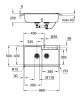GROHE 31649AP0 évier K500 90-C 860 x 500mm granit noir