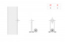 IF amortisseur de porte adhésif 8x2mm (50pcs)