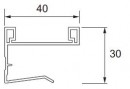 Sevroll 85201 Orient profil de poignée 18mm 2,7m argent (32/1)