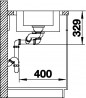 BLANCO 523032 évier Lemis 6 S-IF sans excentrique inox brossé