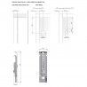 IF APC1 quincaillerie de réglage suspendue armoire haute vis a bois ensemble com