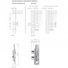 IF APC6 quincaillerie de réglage suspendue armoire haut encastrement ensemble co