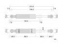 KES 13389006 vérin pour abattants 320N ND