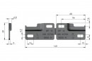 IF Libra H11 quincaillerie de réglage suspendue armoire inf ensemble