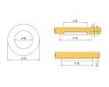 LED spot BAILEN 12V 3W blanc neutre, acier brossé