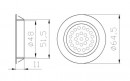 SAL LED spot OL11 12V 2W acier brossé blanc neutre