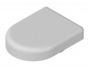 BLUM 84.4120 capuchon extérieur charniere, verre percé, forme "D", nickel mat