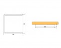 LED spot CIRAT 12V 3W blanc chaud, alu anodisé