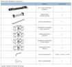 SEVROLL 05808 Concordia ensemble de ferrures pour 2 portes, 1150-1750mm, 15-22mm