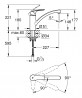 GROHE 30260003 Robinet Eurosmart basse sortie chrome