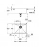GROHE 31574AL1 évier K700U inox PVD brossé Hard Graphite