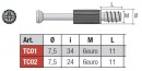 Táhlo k excentru TC01  
Tige pour excentrique TC01