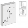 HETTICH 9075083 Sensys sous-couche 8099 D=5 mm excent vis euro
