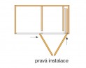 HAWA 27639 Folding Concepta 25 porte coulissante 1851-2600mm argent P