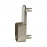 StrongWire support de tringle a vetements ovale, avec pointes, chrome
