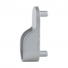 StrongWire support de tringle a vetements oval avec pointes, argenté