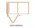 HAWA 27640 Folding Concepta 25 porte coulissant 1250-1850mm noir L
