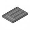 BLUM ZC7S650BS3 Ambia-line tiroir couverts LBX/MVX, NL=650/ L=300 Indium gris IG
