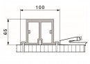 HAWA 24322 Folding Concepta 25 avec renfort du fond 2600mm