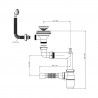 StrongSinks S3 Siphon gain de place pour évier inox