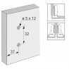 HETTICH 9071629 rondelle de montage Sensys D=8 vis euro