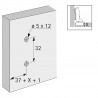 HETTICH 9071629 rondelle de montage Sensys D=8 vis euro