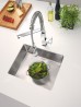 GROHE Robinet cuisine Eurocube douche flexible supersteel 31395DC0 GROHE Robinet cuisine Eurocube douche flexible supersteel 31395DC0