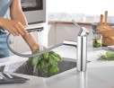GROHE Robinet cuisine Concetto douche extractible chrome 30273001 GROHE Robinet cuisine Concetto douche extractible chrome 30273001