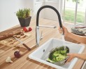 GROHE Robinet cuisine Concetto douche silicone chrome 31491000