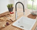 GROHE Robinet cuisine Concetto douche silicone chrome 31491000