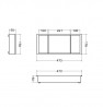 StrongIn Organisateur a bijoux 3 compartiments pour tiroir d'armoire 500mm