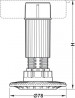 Hafele pied Axilo h 180 mm
