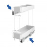KES 002141 K-Line, panier latéral, 200mm, blanc