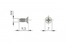 IF-vis Maori M4x9,5 PZ2 tete fraisée zinc blanc