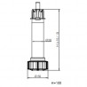 SCILM Pied réglable pour base ventilée 270FR27010SF/100 mm noir