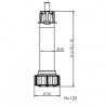 SCILM Pied réglable pour base ventilation 270FR27012SF/120 mm noir