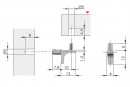 IF support de tablette a tenon K-Line 5mm nickel noir