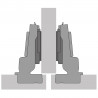 HETTICH 9313110 Novisys charniere semi-appl. 105° TH vis a bois SiSy
