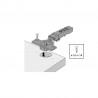 HETTICH 9313110 Novisys charniere semi-appl. 105° TH vis a bois SiSy