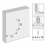 HETTICH 9313873 Novisys rondelle de montage cale en croix D1,5 vis a bois