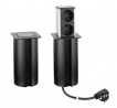 StrongPower PowerUp tiroir, 2x230V, Schuko, noir