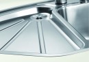 BLANCO 523667 Évier Delta II-F InFino c/excentr.2 trous acier inox satiné brilla