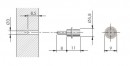 IF-Flipper goupille O 3 mm/long. 11 mm zinc blanc (100 pcs)