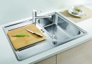 BLANCO 523661 évier Classic Pro 45S-IF InFino avec excentr.inox soie brillant
