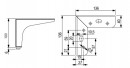 StrongLegs pied de meuble FS003 100mm imitation inox