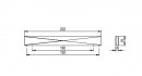 TULIP poignée Envel 192/160 nickel brossé + vis TULIP poignée Envel 192/160 nickel brossé + vis