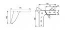 StrongLegs pied de meuble FS009 115mm noir mat