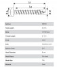 SPAX vis a bois 4x30 tete demi-ronde TXS, W, 4C